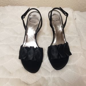 Stuart Weitzman Black Pleated heel...size 7.5